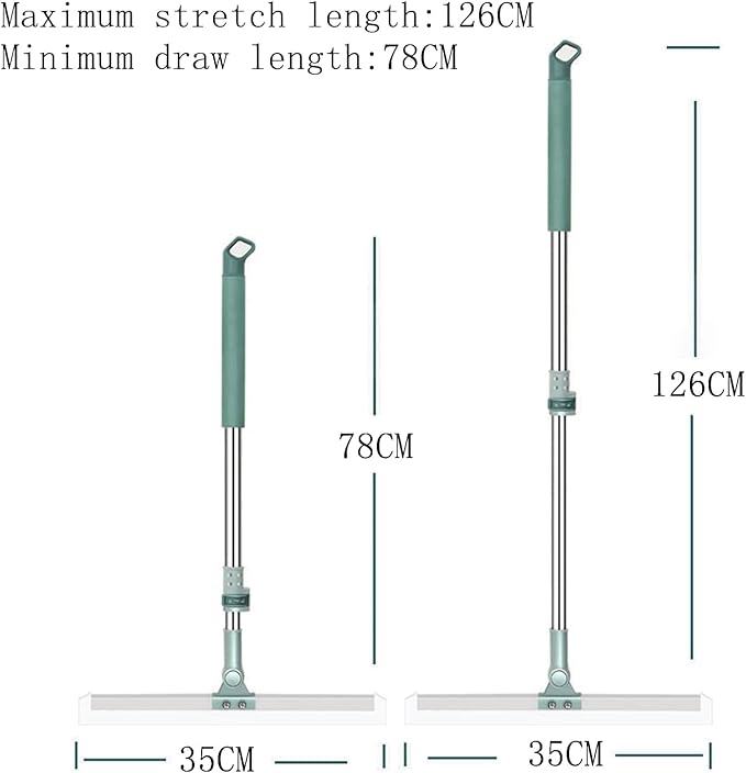 3 in 1 Heavy Duty Magic Broom Silicon Floor Wiper — 180° Rotational · Extendable