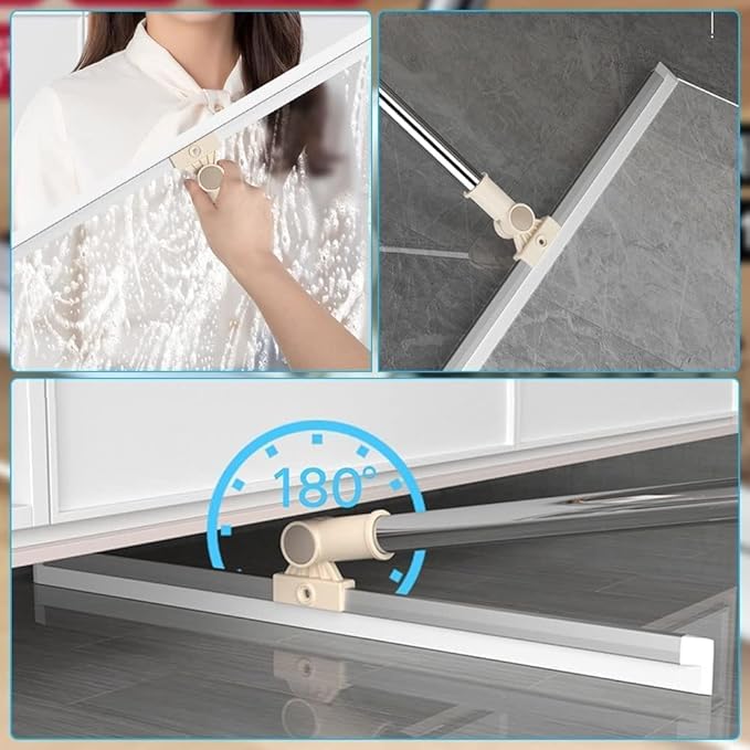 3 in 1 Heavy Duty Magic Broom Silicon Floor Wiper — 180° Rotational · Extendable
