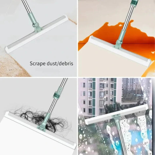 3 in 1 Heavy Duty Magic Broom Silicon Floor Wiper — 180° Rotational · Extendable