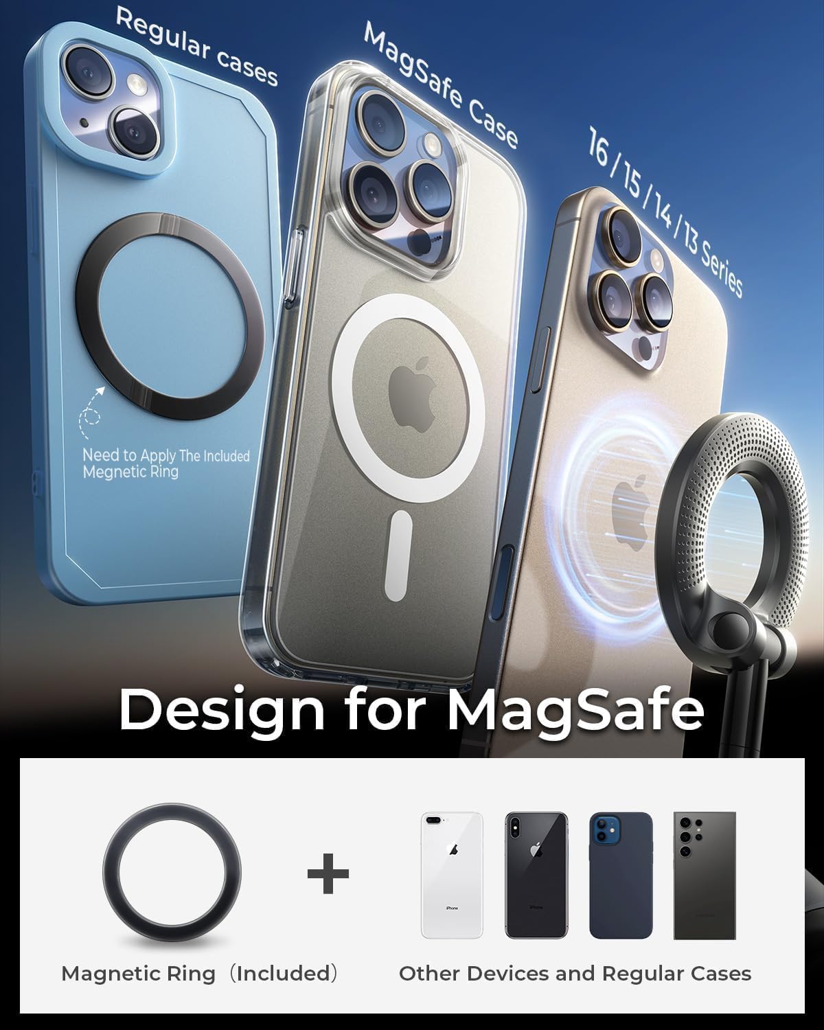MagSafe™ 360° Magnetic Suction Phone Holder
