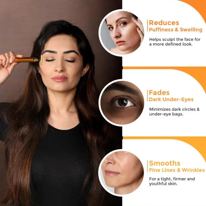 24K GoldGlow™ Vibrating Face Massager Kit